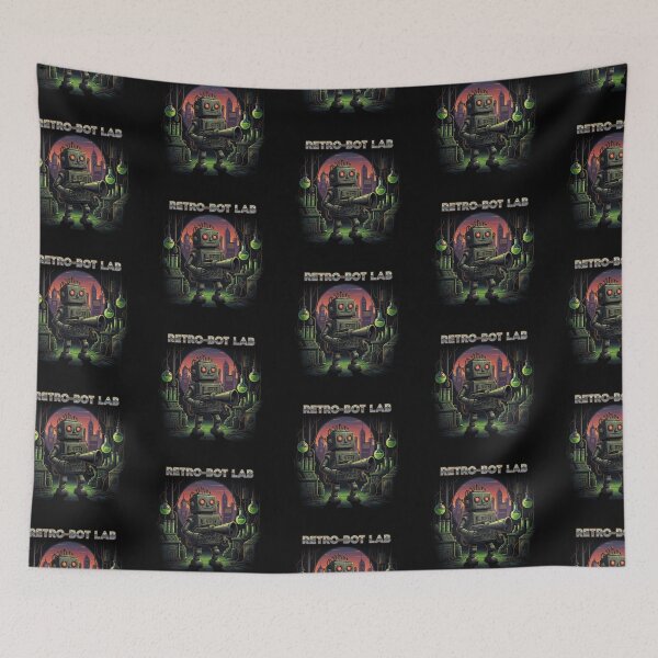 Item preview, Retro-Bot Lab Steampunk Robot City Sunset designed and sold by MartinxMarie.