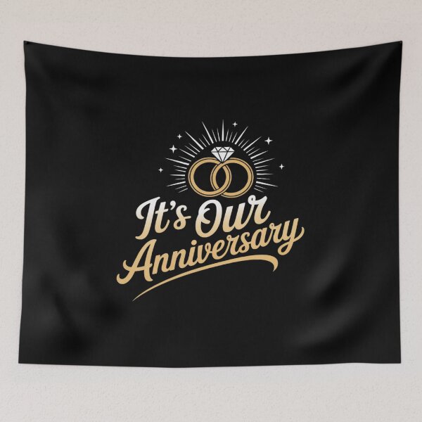 Item preview, Celebration Husband Wife Married Couple It's Our Anniversary designed and sold by ShelFisher.
