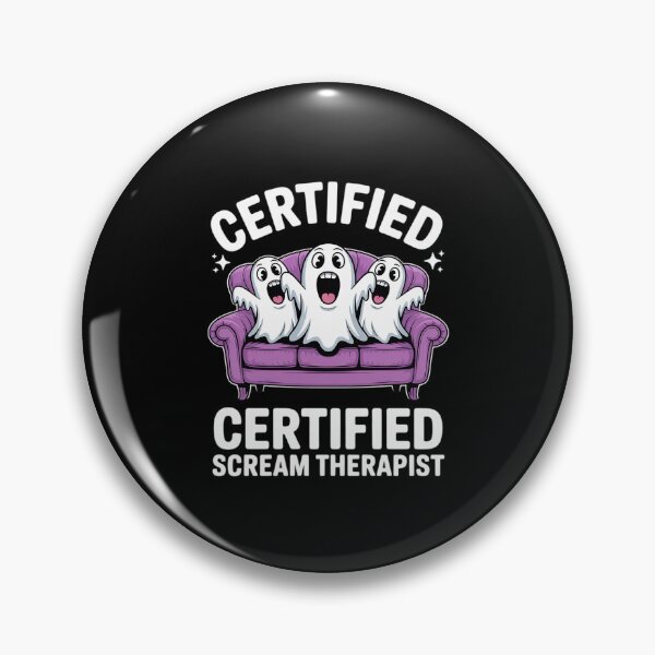 Item preview, Certified Scream Therapist Halloween designed and sold by ShelFisher.