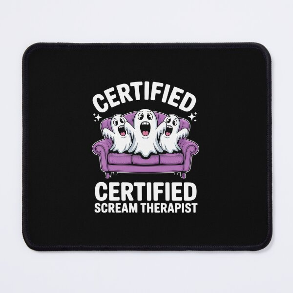Item preview, Certified Scream Therapist Halloween designed and sold by ShelFisher.