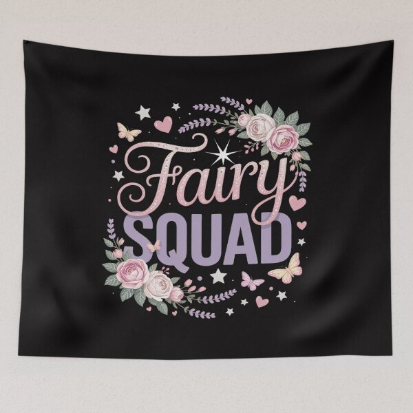 Item preview, Squad Magical Floral Team Fairy Birthday Whimsical Fairytale designed and sold by Silicula.