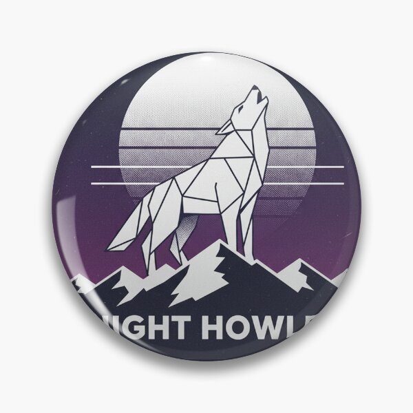 Item preview, Wolf howling at the moon shirt designed and sold by Lowgik.