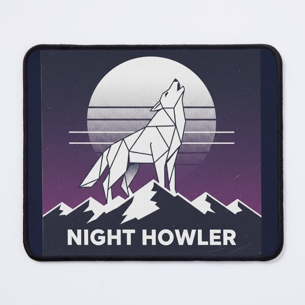 Item preview, Wolf howling at the moon shirt designed and sold by Lowgik.