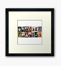 brockhampton boyband trading cards Framed Print