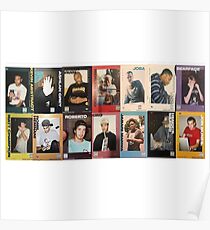 Póster brockhampton boyband trading cards