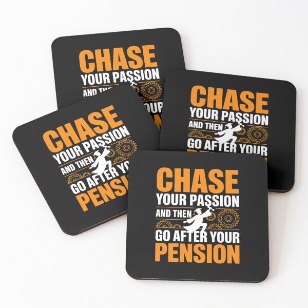Item preview, Chase Passion Then Pursue Pension Retirement Quote designed and sold by ShelFisher.