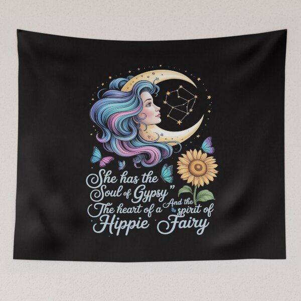 Item preview, She Has She Soul Of A Gypsy The Heart Of A Hippie Fairy designed and sold by Silicula.
