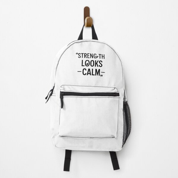 Item preview, Strength Looks Calm – Scandinavian Minimal Quote designed and sold by Irene Catchmind.