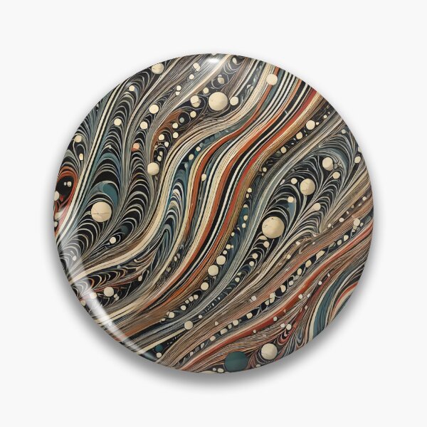 Item preview, Vintage Marbled Paper Pattern Retro Abstract Design designed and sold by PinUpPizzazz.