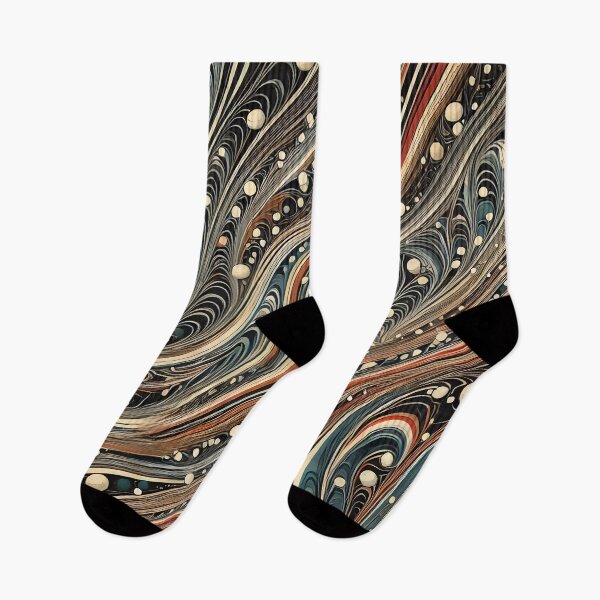 Item preview, Vintage Marbled Paper Pattern Retro Abstract Design designed and sold by PinUpPizzazz.