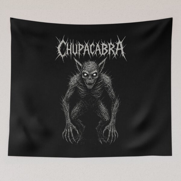 Item preview, Chupacabra Cryptid – Distressed Grunge Horror Creature designed and sold by Mortisigil.