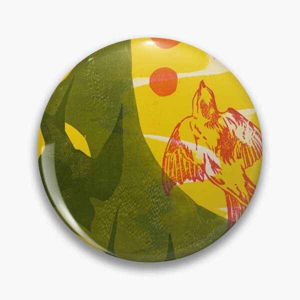 Item preview, Birds in Flight Retro Graphic Monoprint designed and sold by Norah Gilbert.