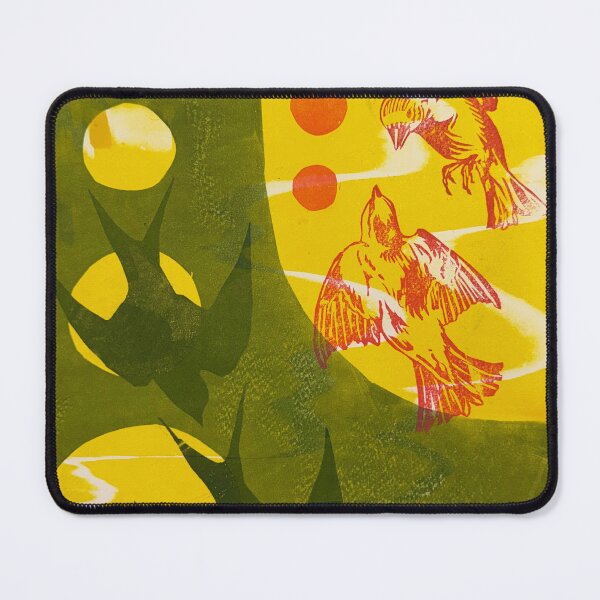Item preview, Birds in Flight Retro Graphic Monoprint designed and sold by Norah Gilbert.