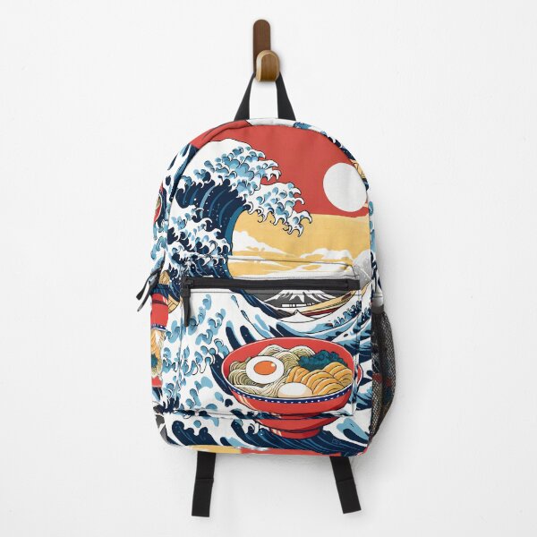 Item preview, Japanese Art Merging Ocean Waves Delicious Ramen designed and sold by ART ATTACK ZONE.