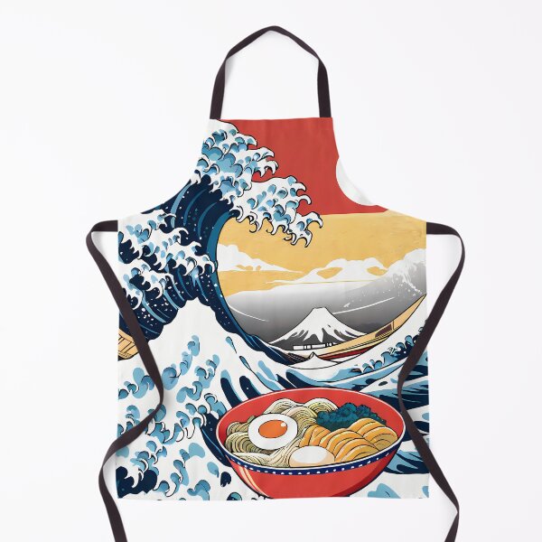 Item preview, Japanese Art Merging Ocean Waves Delicious Ramen designed and sold by ART ATTACK ZONE.
