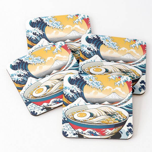 Item preview, Osaka Japanese Art Merging Ocean Waves Delicious Ramen designed and sold by ART ATTACK ZONE.