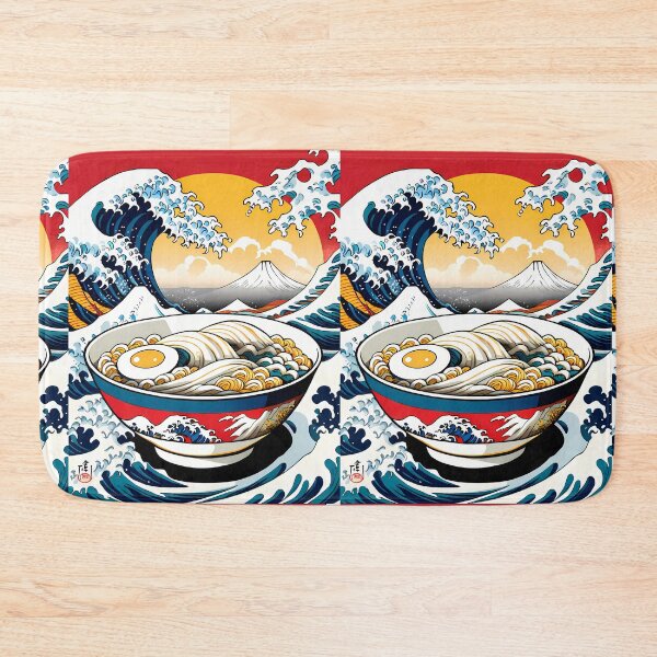 Item preview, Osaka Japanese Art Merging Ocean Waves Delicious Ramen designed and sold by ART ATTACK ZONE.