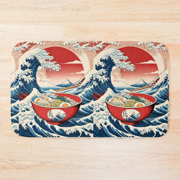 Item preview, Asia Japanese Art Merging Ocean Waves Delicious Ramen designed and sold by ART ATTACK ZONE.