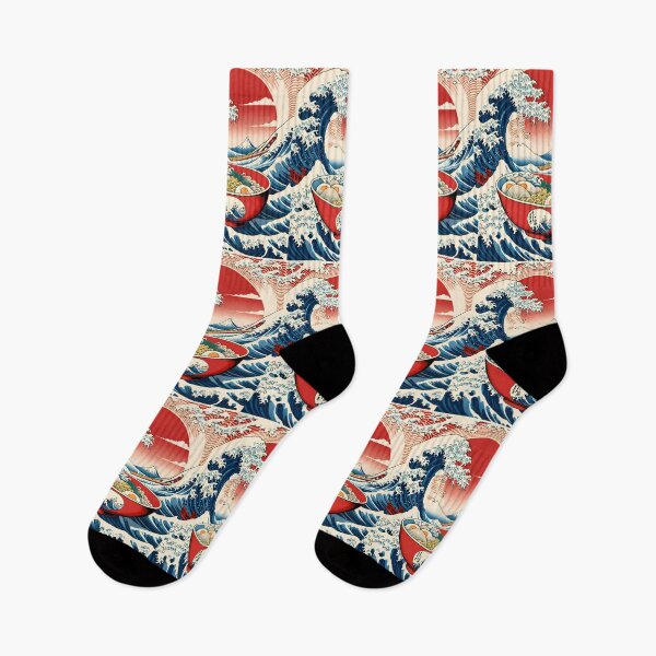 Item preview, Asia Japanese Art Merging Ocean Waves Delicious Ramen designed and sold by ART ATTACK ZONE.