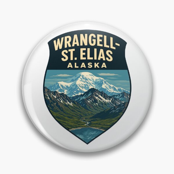Item preview, Wrangell–St. Elias Alaska Mountain Sticker designed and sold by Ismeal Von.