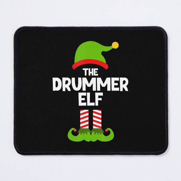 Item preview, Funny The Drummer Elf Christmas Family 	 Drums Drumming designed and sold by BeverlyBrenda.