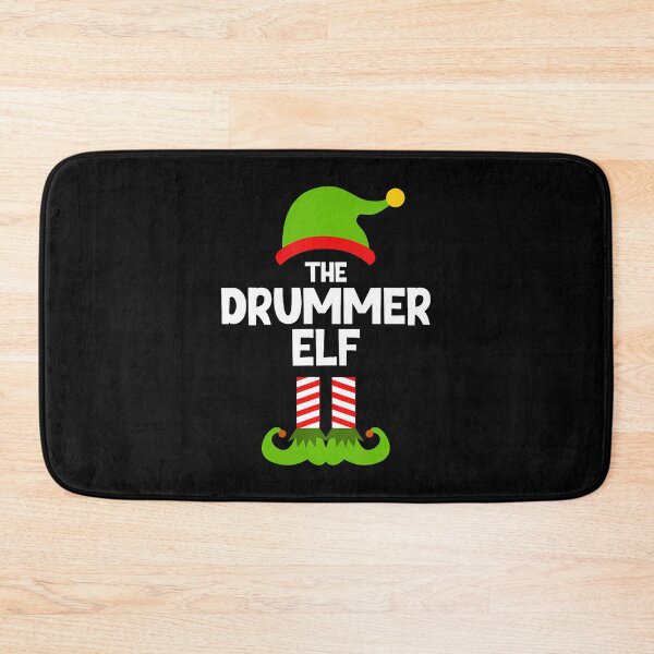 Item preview, Funny The Drummer Elf Christmas Family 	 Drums Drumming designed and sold by BeverlyBrenda.