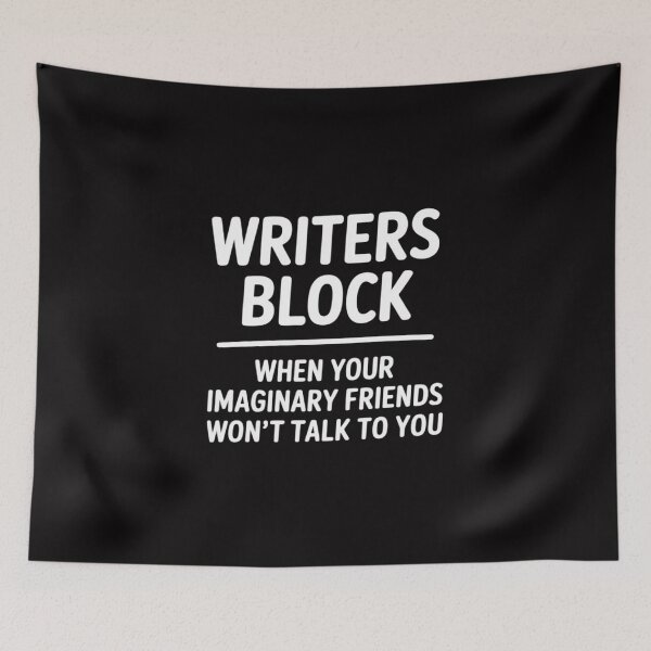 Item preview, Writers Block Imaginary Friends Author Writer designed and sold by GalaFunny.