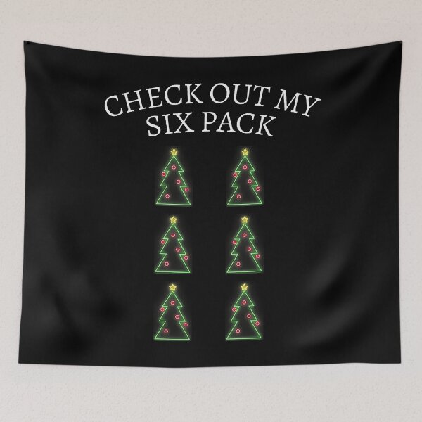 Item preview, Christmas Tree Six Pack Funny Holiday Parody designed and sold by BrandyMegan.