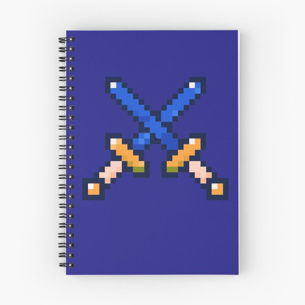 Item preview, 8-Bit Gamer Productivity Sword - Blue Gold Handle Edition designed and sold by LevelUpPress.