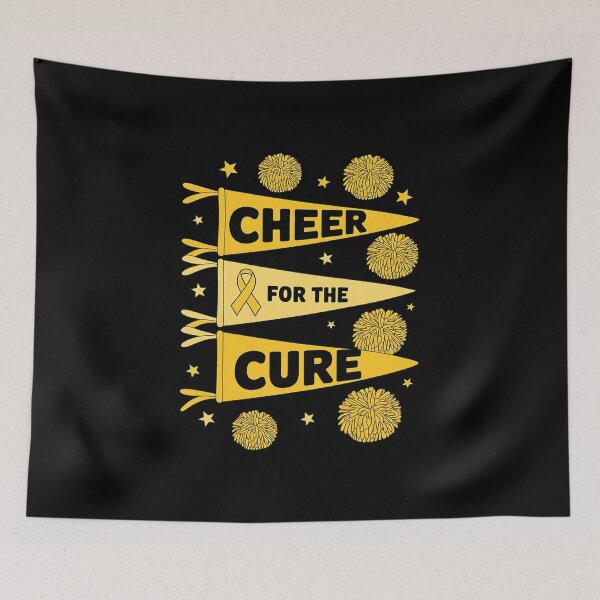 Item preview, Cheer for The Cure Pennant Cheer Childhood Cancer Awareness designed and sold by Sandrhaus.