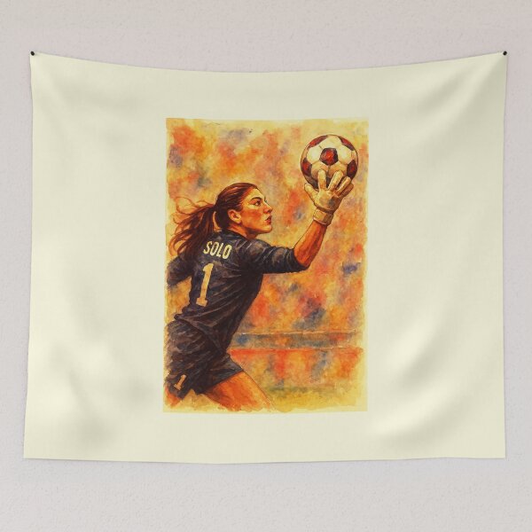 Item preview, Hope Solo - Female football Goalkeeper designed and sold by Sarcastic designs.