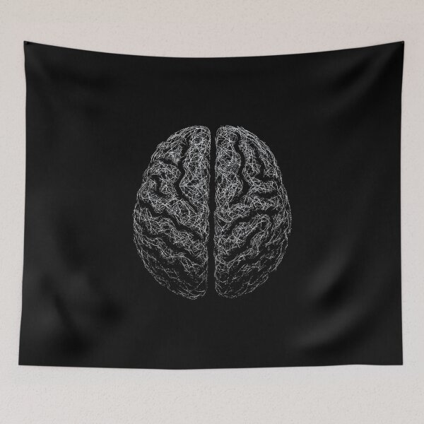 Item preview, Distressed Anatomical Brain – Scratched Grunge Neuro Art designed and sold by Mortisigil.