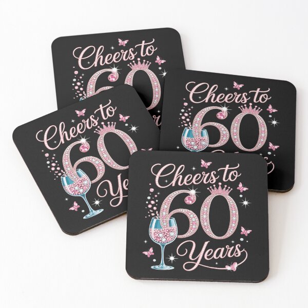 Item preview, Cheers to 60 years old 60th birthday women designed and sold by Sandrhaus.