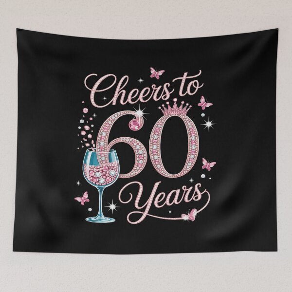 Item preview, Cheers to 60 years old 60th birthday women designed and sold by Sandrhaus.