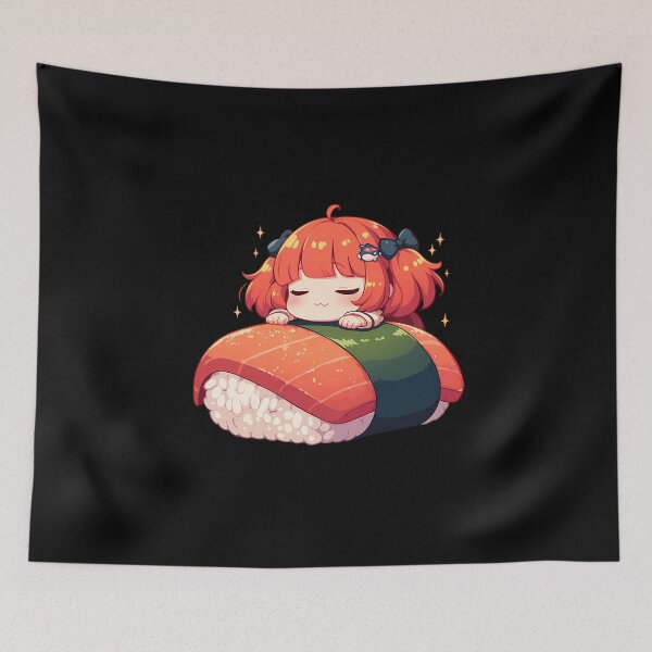 Item preview, Chise Hatori Ancient Magus Bride Chibi Sushi Kawaii Anime Girl designed and sold by CarlosBender.