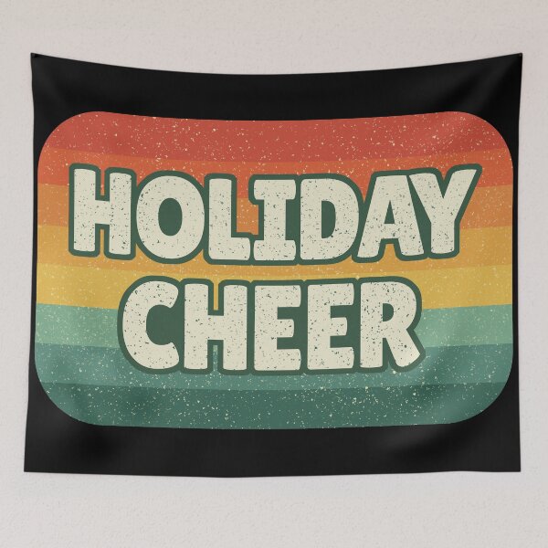 Item preview, Holiday Cheer – Retro Vintage Christmas Typography designed and sold by Kewessthetic.