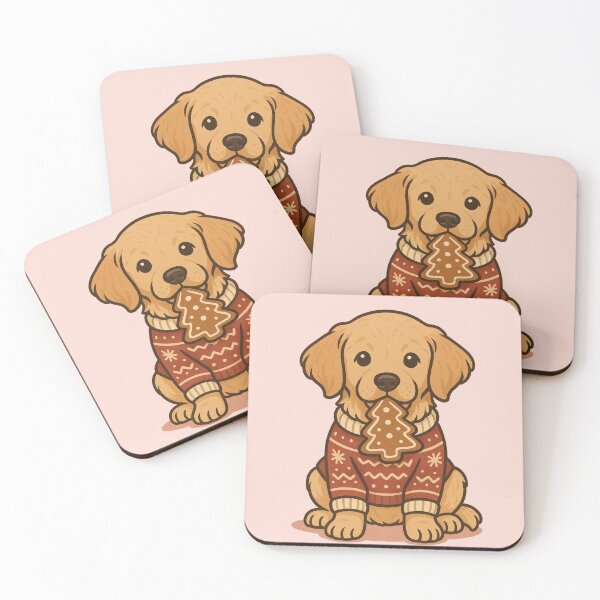 Item preview, Golden Retriever Christmas Cookie Pup – Cozy Dogmom Holiday Art designed and sold by dogmomtees.