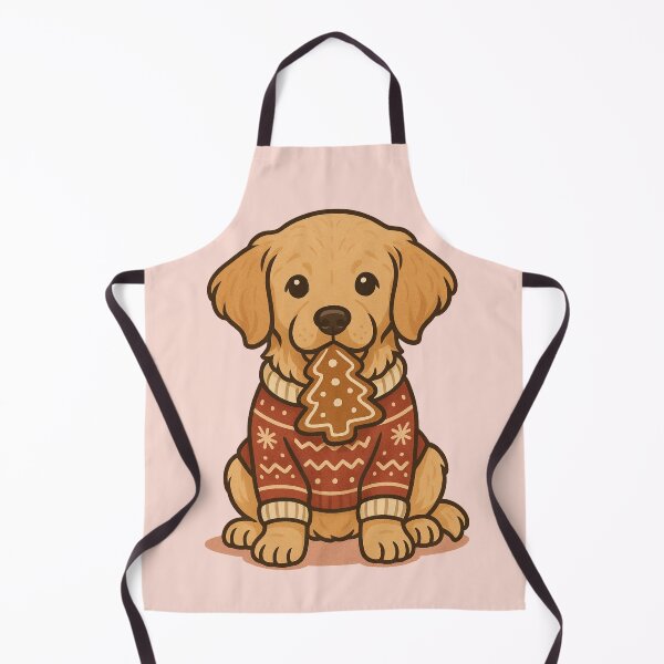 Item preview, Golden Retriever Christmas Cookie Pup – Cozy Dogmom Holiday Art designed and sold by dogmomtees.