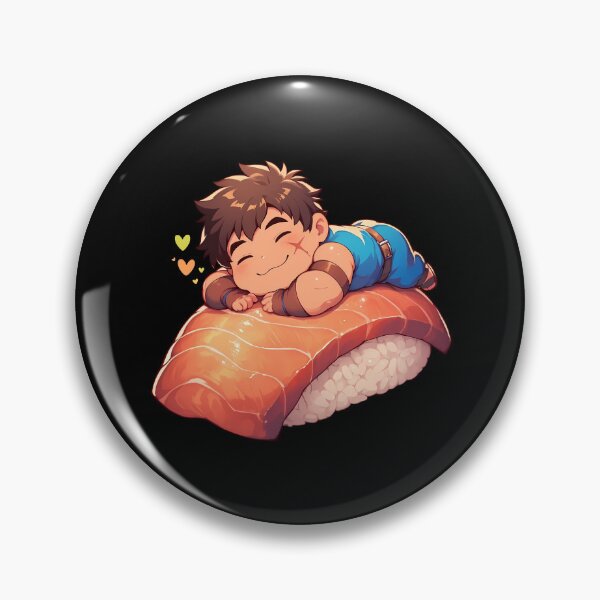 Item preview, Baki Hanma Baki The Grappler Chibi Sushi Kawaii Anime Boy designed and sold by CarlosBender.