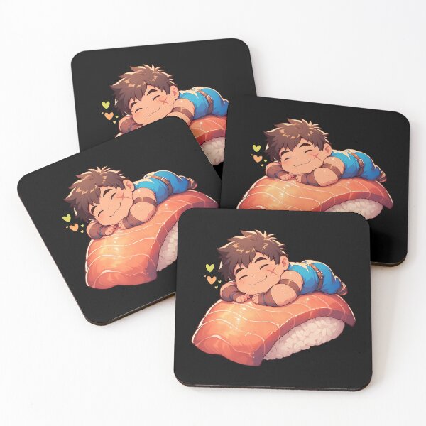 Item preview, Baki Hanma Baki The Grappler Chibi Sushi Kawaii Anime Boy designed and sold by CarlosBender.
