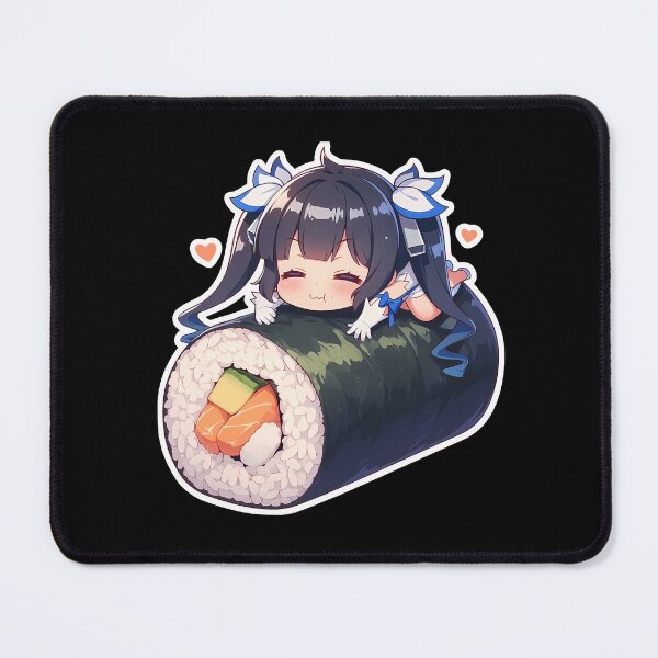 Item preview, Danmachi Hestia Danmachi Chibi Sushi Kawaii Anime Girl designed and sold by CarlosBender.