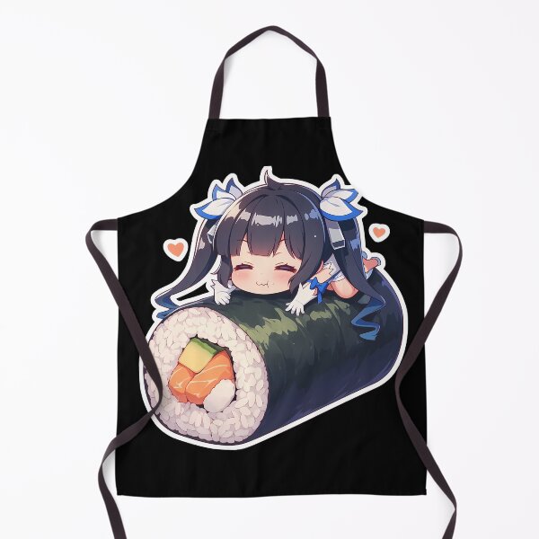 Item preview, Danmachi Hestia Danmachi Chibi Sushi Kawaii Anime Girl designed and sold by CarlosBender.