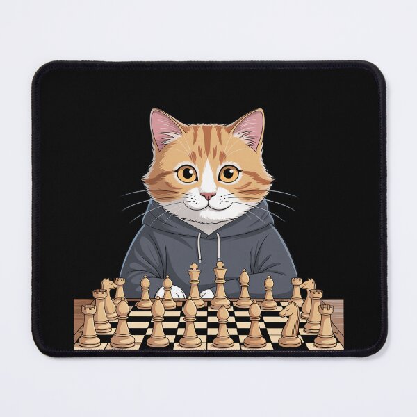 Item preview, Chess Mens, Womens & Kids Cat Chess Player designed and sold by Sandrhaus.