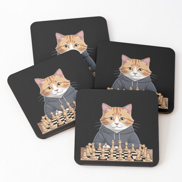Item preview, Chess Mens, Womens & Kids Cat Chess Player designed and sold by Sandrhaus.