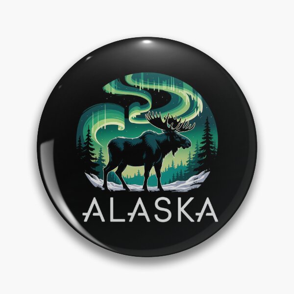 Item preview, Alaska Moose Aurora Borealis Alaskan designed and sold by CruelShadesSt.