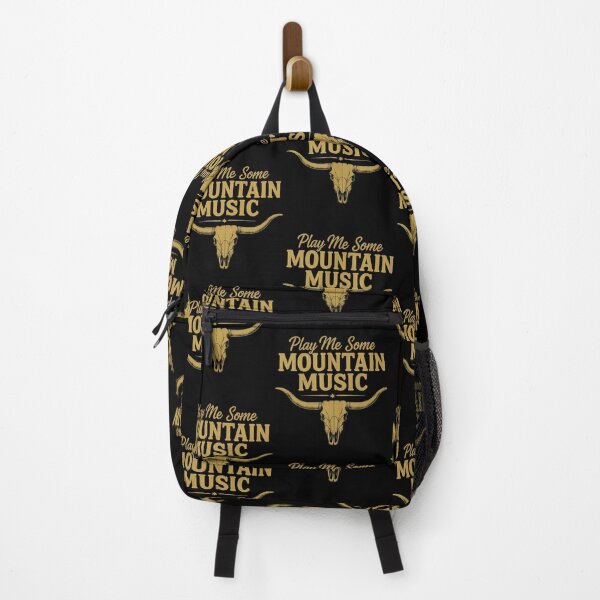 Item preview, Play Me Some Mountain Music Bull Skull Country Western designed and sold by BrandyMegan.