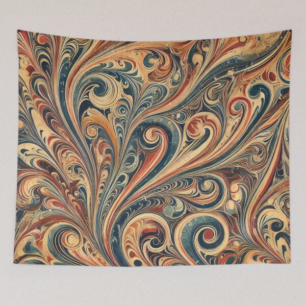 Item preview, Vintage Marbled Paper Pattern Retro Abstract Design designed and sold by PinUpPizzazz.