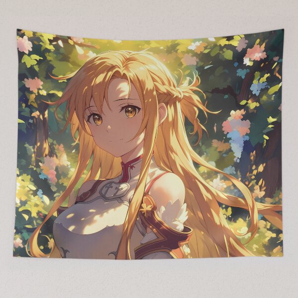Item preview, Asuna Sword Art Online Anime Girl Waifu Forest Light Beauty designed and sold by CarlosBender.