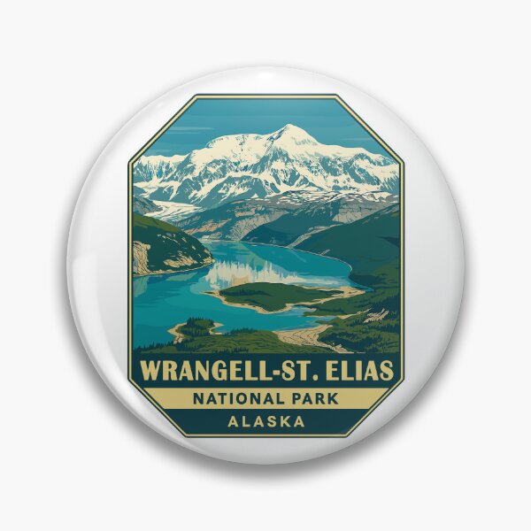 Item preview, Wrangell–St. Elias Alaska Mountain Sticker designed and sold by Ismeal Von.