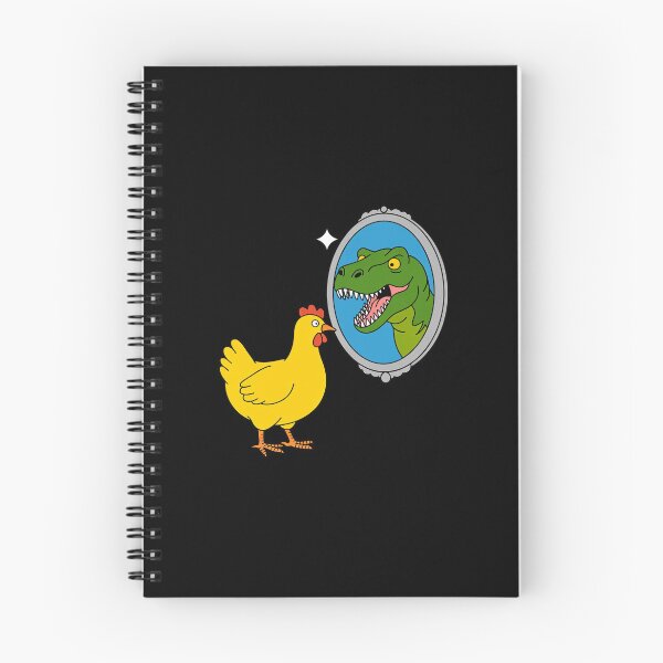 Item preview, Chicken and Rex Mirror Scene for Dino Lovers Fans designed and sold by Sandrhaus.